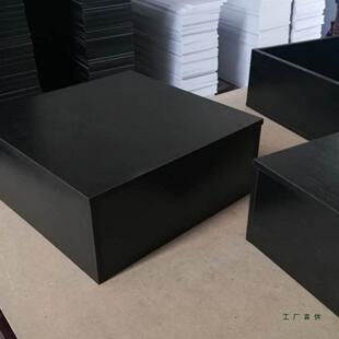 木质模特底座橱窗服装店展示台方形直播站台长方形摆件台增高底座