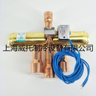 三花四通换向阀SHF-35A-79热泵空气源冷热切换四通换向阀线圈12匹