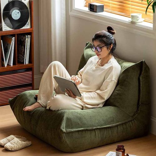 树懒沙发毛毛虫懒人沙发可躺可睡绿色布艺togo单人沙发