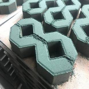 八字型井字草坪砖广场井字嵌草砖广州户外停车位植草透水砖植草砖