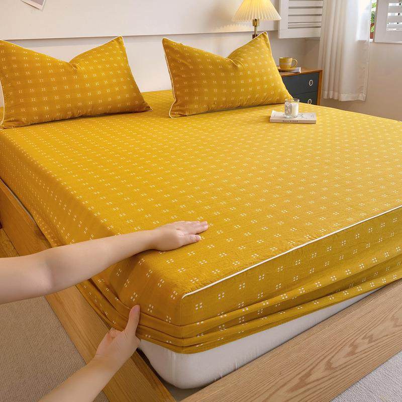 A类新款床笠单件床罩床垫保护罩双层纱床单纯棉全棉床套防滑全包,纺织面料/辅料/配套,纺织机械配件,淘宝优惠券,粉丝福利购,淘宝优惠卷