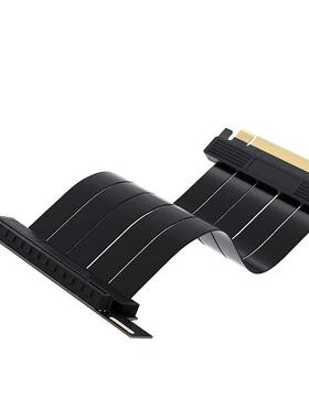 PCIE4.0x16显卡延长线16X延长转接线显卡转接线90度延长线