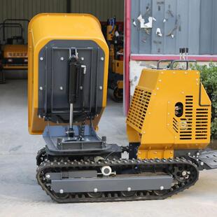 小型履带式翻斗车 水田装运车 自行走的山地运输车