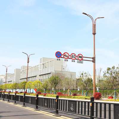 智慧综合杆多杆合一LED路灯交通标志杆监控杆综合共杆厂家