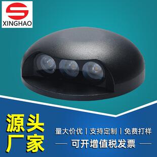 LED步道灯龟背灯户外防水网红台阶灯侧发光3W彩色栈道灯工厂直供