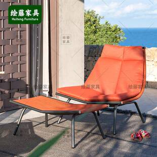 北欧户外阳台茶桌椅组合庭院藤椅休闲露台懒人摇椅桌沙发