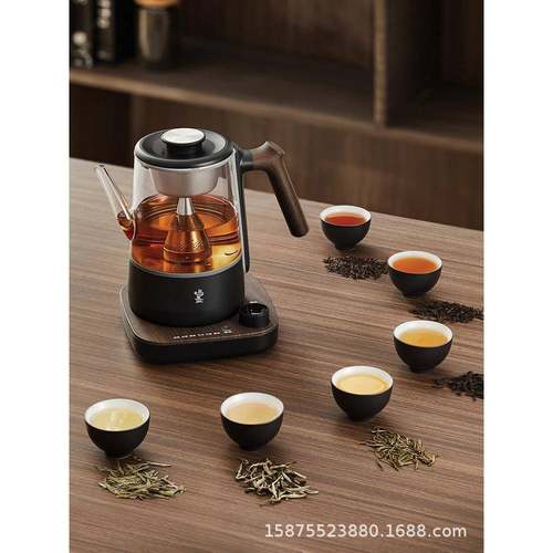 鸣盏MZ-102智能喷泉煮茶器MZ-101全自动保温煮茶壶喷淋式蒸茶壶