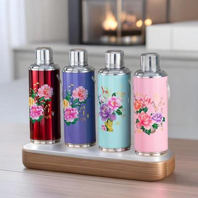 保温壶热水瓶手提怀旧复古婚庆开水瓶老式中国风茶瓶铝壳一件起批