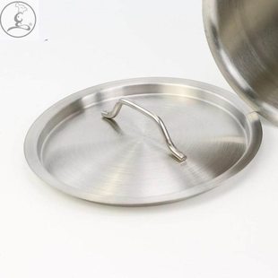 特厚304不锈钢桶盖子加厚圆形平面盖复合底桶锅盖汤桶盖单独卖盖