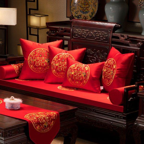 红木沙发坐垫喜庆中式垫子罗汉床座垫婚房装饰跪垫定制家用可拆洗,居家布艺,沙发垫,淘宝优惠券,粉丝福利购,淘宝优惠卷