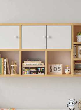 ?实木挂墙置物架壁挂式书架客厅装饰墙壁柜吊柜家用储物上墙橱柜