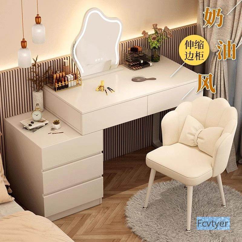 百洛2025一体化妆桌简约现代新款主卧书桌梳妆台卧室轻奢小户型收,3C数码配件,USB灯,淘宝优惠券,粉丝福利购,淘宝优惠卷