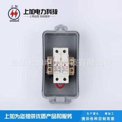 厂家自销 路灯配电盒SJDR-2 路灯专用接线盒 配熔断器 透明