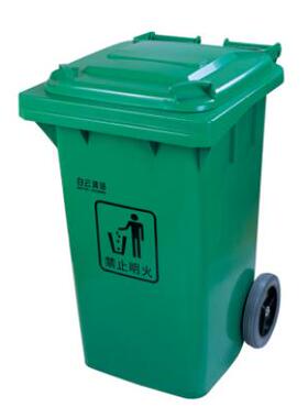 HT100L加强型垃圾桶绿色