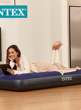 INTEX充气床垫家用单人双人加厚懒人气垫户外便携午休折叠气垫床