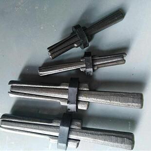 开石头铁楔子垫块钻孔尖凿钻子老式铁钻钢铁器具石材采石石匠工具