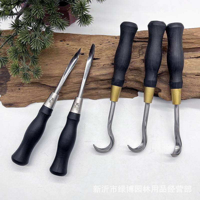 麦斯旺盆景舍利杆拉丝刀挑刀勾刀制作造型工具五把量大从优