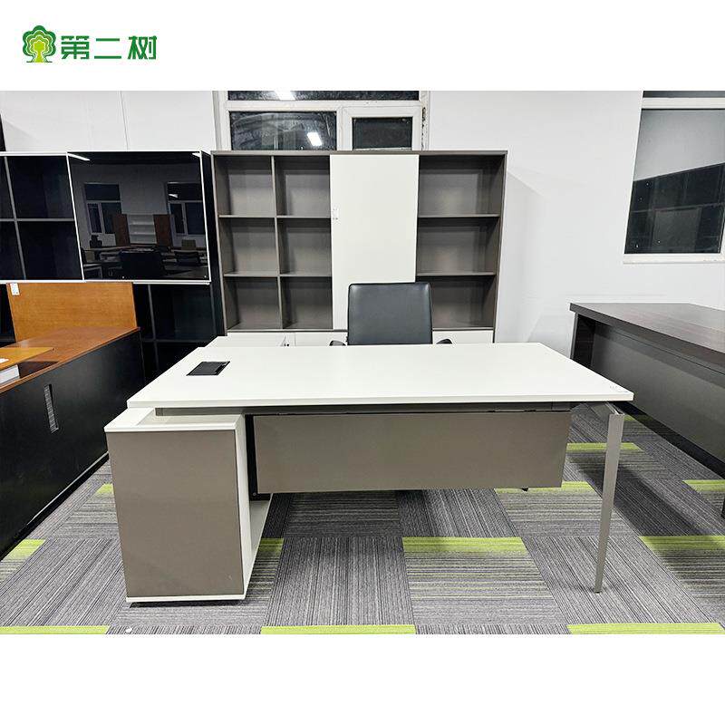 轻奢简约老板桌办公桌现代风格董事长总裁桌经理大班台办公室桌椅