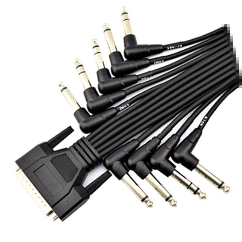 DB25转9个6.35电子鼓架子鼓爵士鼓儿童玩具打击乐器音频连接线