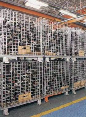 A系列800*600*640mm蝴蝶笼车间仓库周转存储铁框移动折叠式仓储笼