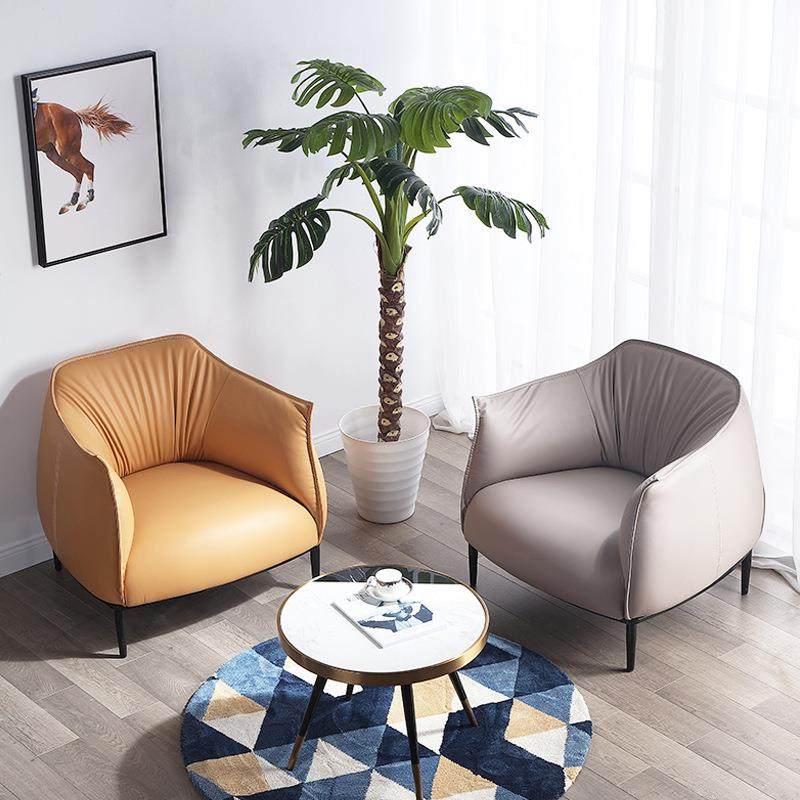 北欧现代办公沙发简约皮艺沙发组合设计师客厅单人休闲椅沙发椅,纺织面料/辅料/配套,纺织机械配件,淘宝优惠券,粉丝福利购,淘宝优惠卷