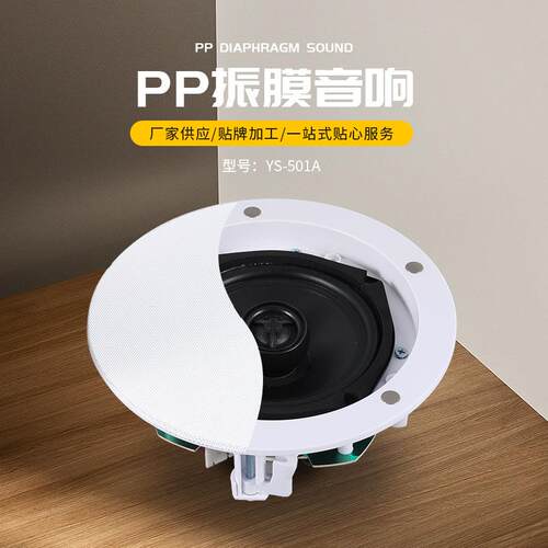 供应定阻YS-501A吸顶音响天花喇叭吊顶音响喇叭吸顶喇叭扬声器