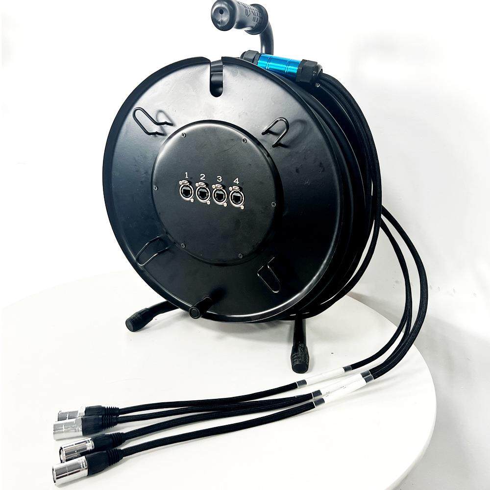 户外显示屏用4通道网线cat6屏蔽RJ45信号线以太网蛇形网线电缆车