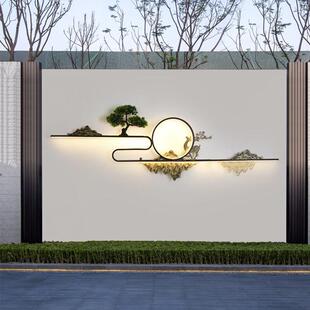 博彩新中式户外壁灯新款太阳能庭院灯室外别墅观景墙防水装饰背景