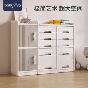 BABYVIVA儿童玩具收纳架落地家用婴儿用品喂养台收纳柜宝宝置物架
