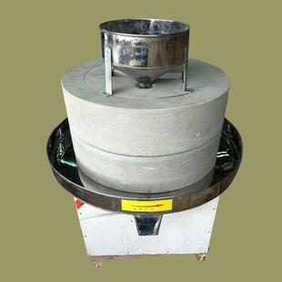 长春市电动香油石磨机小型五谷杂粮石磨机磨坊面粉机