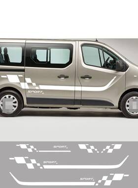 适用于雷诺Trafic23MK3MK2车门侧面贴车头车尾车贴纸A1159