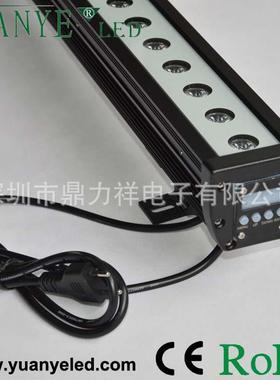 18*3W洗墙灯机箱DMX512高压RDM调光线条投光灯RGBW按键显示灯