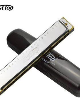 东方鼎24孔复音口琴c调t2401s成人儿童初学口琴