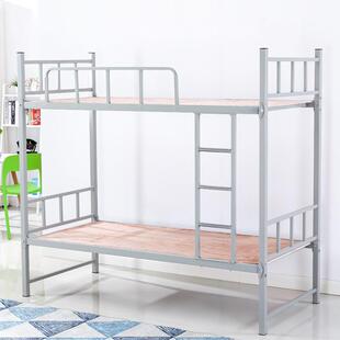 加厚双层铁架床上下铺学生宿舍员工高低床工厂公寓双人铁艺床现货