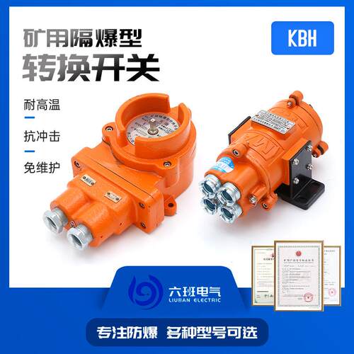 矿用隔爆型KBH-10转换开关铸钢材质防爆检修行程开关防爆旋钮开关