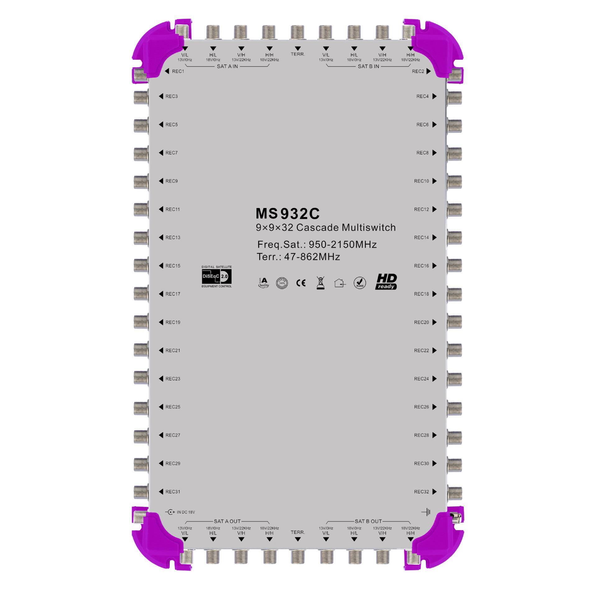 九进三十二出级联型多路切换开关MS932C