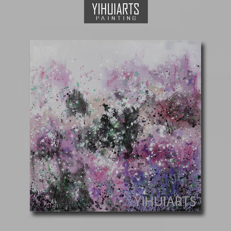 YIHUIARTS纯手绘抽象主义装饰挂画书房卧室走廊装饰油画