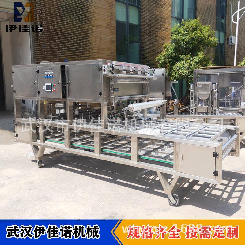 伊佳诺机械YJN-2型塑料盒封口机豆制品响铃卷豆皮锁鲜盒包装机