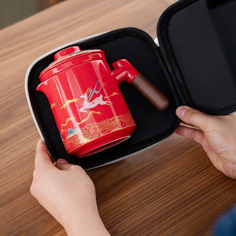 便携式旅行装茶具户外露营随身携带功夫泡茶壶陶瓷快客杯刻字logo,纺织面料/辅料/配套,纺织机械配件,淘宝优惠券,粉丝福利购,淘宝优惠卷