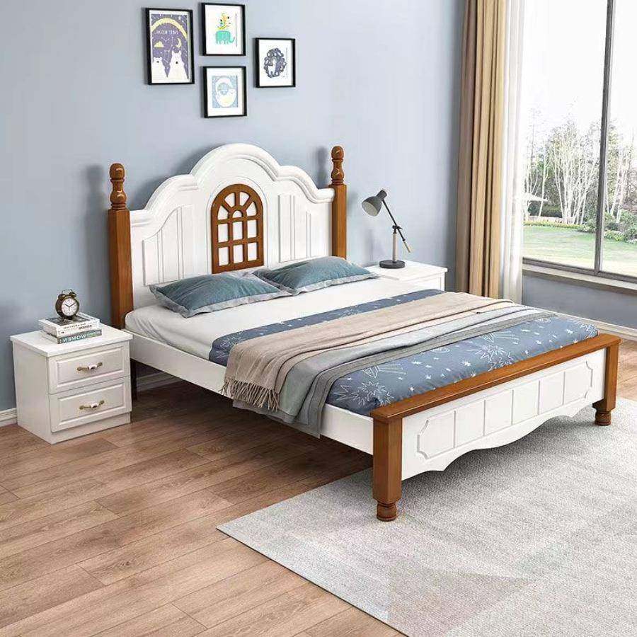 地中海床实木儿童床架美式经济型松木床铺耐用实木工艺床可加宽,农用物资,其他肥料,淘宝优惠券,粉丝福利购,淘宝优惠卷