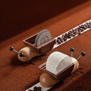 MUVNA幕威纳 咖啡手柄滤纸实木收纳架51/53/58mm通用烧结片支架