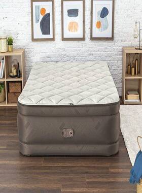 Bestway69145双人假三层拉链床单布面充气床内置欧规充气泵夹棉