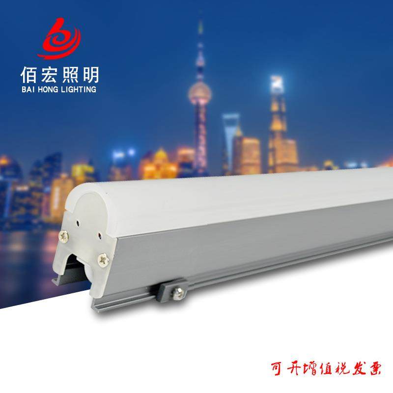 佰宏12W轮廓灯户外亮化led线条灯户外实心亚克力线形RGB全彩灯
