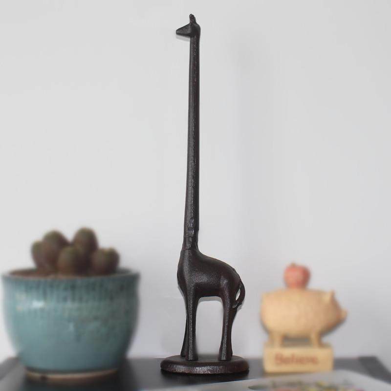 铸铁长颈鹿餐桌面纸巾架花园麻绳架复古园艺杂货别墅装饰金属摆件,工业油品/胶粘/化学/实验室用品,其他实验室设备,淘宝优惠券,粉丝福利购,淘宝优惠卷