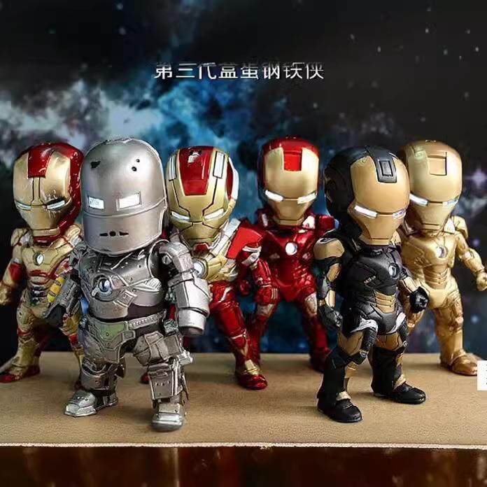 第三代MINI钢铁侠IRONMAN钢铁侠3代C套装6款汽车摆件