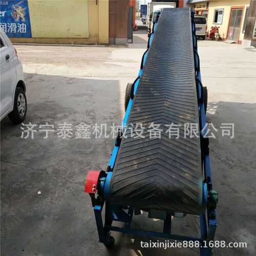 皮带输送机每米价格 防滑皮带式粮食输送机大斜角皮带输送机