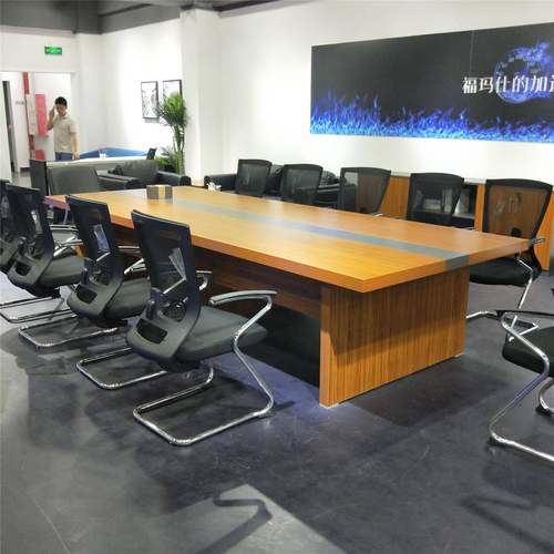 深圳简约现代会议桌长条桌洽谈桌工作台小型会议室接待桌长方形桌