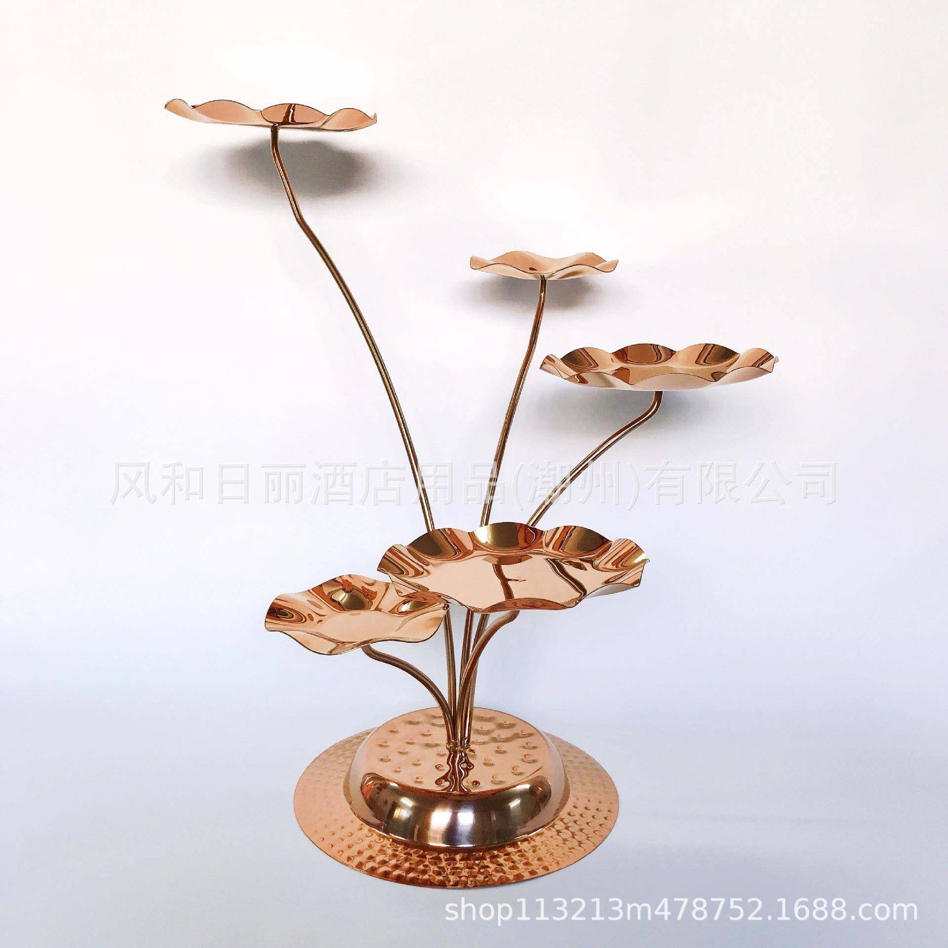 不锈钢五头荷叶架下午茶甜品架自助餐厅摆台创意美观,节庆用品/礼品,新娘配件,淘宝优惠券,粉丝福利购,淘宝优惠卷