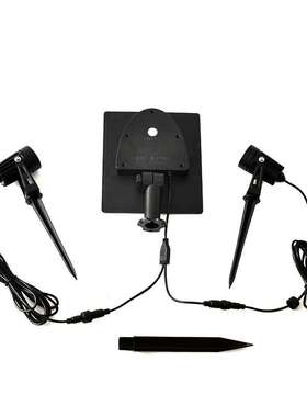 一拖二太阳能户外家用花园草坪防水插地射灯装饰布置照树灯