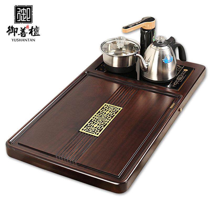 整块实木茶盘四合一花梨木茶台全自动一体家用简约茶海厂家直销